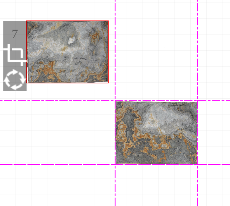 Andia production, warehouse and product sales management system - adjusting the arrangement of slabs on the side